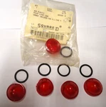 Square D 9001 Type R-9 Pilot Light Lens, Red Plastic Series H (lot Of 5)-#74121. Fixed Price $15.00.
