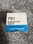 Potter & Brumfield 731 Kup5a15 120v Plug In Relay - New. Fixed Price $86.71.