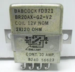 Br20ax-g2-v2 Babcock Relay 12 Volts/ 120 Ohms/ 10 Amp New Old Stock. Fixed Price $15.00.