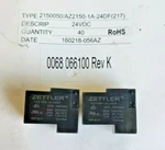 2 American Zettler Az2150-1a-24df 24vdc 40a Mount Sealed Relay. Fixed Price $19.99.