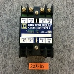 Square D 8501lo20 Control Relay Class 8510 Type Lo-20 8-pole 440/480v Coil. Fixed Price $53.73.