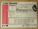 Eaton Cutler Hammer D60pnb Phase Monitoring Relay Open Type Dc No. 78-2113-18387. Fixed Price $150.00.