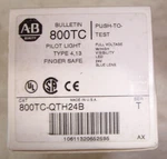 New Allen Bradley Rockwell Automation 800tc-qth24b 24v Blue Push Button Pilot. Fixed Price $43.90.