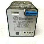60.12.9.024.0040 Finder Relay, Dpdt, 10a, 120vac, Push Test, Flag. Fixed Price $13.50.