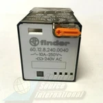 60.12.8.240.0040 Finder Relay 10amp Dpdt Relay, 240vac Coil. Fixed Price $16.10.
