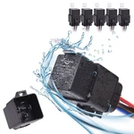 5pcs Waterproof 12v 30/40a Spdt Relay Switch Harness Set 5pin 14 Awg Hot Wires. Fixed Price $32.90.