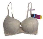 Maidenform Bra 34d Push Up Plunge Lace Padded Underwire Light Pink Dm001c New. Fixed Price $12.99.