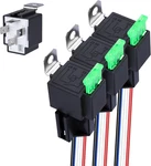 Sixzoo 3 Pcs 4-pin 12v Fuse Relay Switch Harness Set, With Harness, 30. Fixed Price $19.38.
