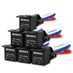 Weasch 6 Pack 36v 40/30a Car Relay Harness, 5pin Spdt, 12awg Harness Sockets,.... Fixed Price $27.46.