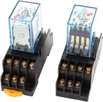 Uxcell 2 Pcs Ac 110/120v 5a Coil 35mm Din Rail 4pdt 14pin Power Relay + Base. Fixed Price $20.41.