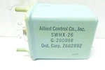 Swhx-26 Allied Controls Relay, New Old Stock Alternate Part Number: G-200098. Fixed Price $15.00.