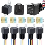 Honster 40a/30a Relay, Black 5-piece Set, 12v, Equipped With Wiring Harness,. Fixed Price $45.90.
