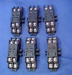 Lot Of 6 Ge General Electric 8 Pin Relay Socket Bases 15a 300vac Cr420na2 Sc. Fixed Price $27.50.