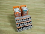 Phoenix Contact 4pdt Relays & Bases Shown, 24vac Coil 24vdc Bx. Fixed Price $40.00.