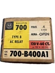 Allen Bradley 700-b400a1 / 700b400a Type B Ac Relay 120v Coil 700-b400a (new). Fixed Price $92.99.