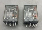 2 Pack Dayton 5yr28 Socket Mounted Relay 3 Amp Z24 Vac 50/60hz 1/10 Hp 14 Pin. Fixed Price $19.99.