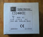 Cutler-hammer C314an3c Mini Ser. Overload Relay, A3 - New. Fixed Price $9.47.