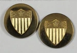 U.s. Army Enlisted Collar Pin Set 7433: - Adjunant General, Flat. Fixed Price $7.95.