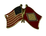 Pack Of 50 Usa & State Arkansas Wavy Flag Motorcycle Hat Cap Lapel Pin Ec-504. Fixed Price $128.88.