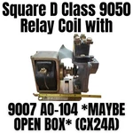 Square D Class 9050 Relay Coil H010e With 9007 Ao-104 *maybe Open Box* (cx24a). Fixed Price $50.00.