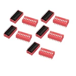 Uxcell 10 Pcs Dip Switch 2 Row 16 Terminals 8 Positions Sliding 2.54mm.... Fixed Price $15.68.