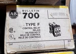 Allen Bradley 700-f400a1 Control Relay, 10 Amp, 120vac Coil, 4no, 4-pole, Type F. Fixed Price $63.74.