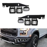 White 100w Led Lower Bumper Fog Light Kit W/ Bracket Wire For 17-20 Ford Raptor. Fixed Price $196.09.