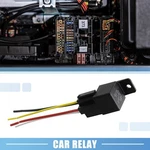 Universal Dc 48v 40a Spst Relay 5 Pin 4 Wires W/ Harness Socket Plug Pack Of 1. Fixed Price $17.09.