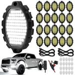20 Pods Metal 1860 Leds Pure White Rock Lights With Switch Wiring Harness,sup.... Fixed Price $171.98.