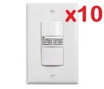 Ge 63295 Wdt-10-sr-g-d-w Switch Wall Mount Dual Tech 1000sqft Single Relay 10pcs. Fixed Price $117.09.