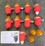 Flowline La16-5001 Level Controller La16 Used Take Offs Set Lot Of 9 & Lights. Fixed Price $499.00.