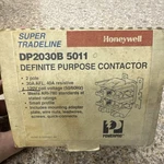 Honeywell Dp2030b 5011 Definite Purpose Contactor 2-pole 30a/40a 120v. Fixed Price $25.00.
