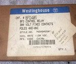 Westinghouse Bfd40s 765a942g01 Bfd Control Relay New In Box 4 Poles, 120vdc Coil. Fixed Price $150.00.