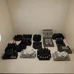 New And Used Mixed Lot Of 16 Relay Sockets Allen Bradley Many Others. Fixed Price $99.80.