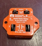 Continental Industries Rlda-240/15-000 Solid State Relay 15 Amp 24-280 Vac. Fixed Price $35.00.