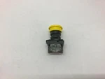 Sprecher+schuh D5-3x01 Yellow Momentary Mushroom Illuminated. Fixed Price $29.00.