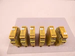 Lot Of 6 Pliz Pnozx124vac/dc3n/o1n/c Safety Relays T71386. Fixed Price $480.00.