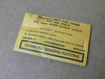 Ge 9703-g Heater Unit. Fixed Price $11.99.