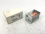 New Eaton D3rf2t1 Dpdt Octal Relay Full Feature Coil: 24v 8-pin 3-4154-0005a. Fixed Price $35.00.