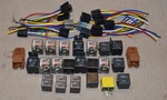 Lot 0f 20+ Automotive Relays Tyco Omron More With 14 Plug In Connectors. Fixed Price $29.95.
