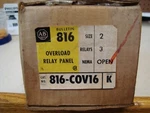 Allen Bradley 816-cov16 Overload Relay Panel Size 2 Nema Open Series K. Fixed Price $95.00.