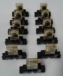Lot Of 11 Idec Rh1b-ulac120v Relay With Sh1b-05c Base - New. Fixed Price $220.00.