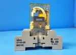 Relay Plug W/ Socket, Ry4s-uac110-120v , Sy4s-05, Idec, 110-120v, 4 Poles. Fixed Price $18.00.