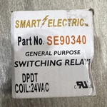 Smart Electric Se90340 Dpdt Switching Relay 24vac Coil Surface Mount Metal Cont. Fixed Price $12.60.