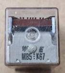 W E Relay Mb5 K67 Vintage Industrial Plug-in Clear Case. Fixed Price $25.99.