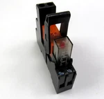 Schrack Rt314024 Relay W/ Rt78726 Socket & Em-18. Fixed Price $12.00.