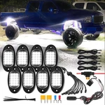 8pods Pure White Led Rock Lights Kit With Switch Wiring 8pods,. Fixed Price $59.99.