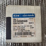 Eaton Cutler Hammer Contractor Size D Ce 15dns3ab 3- Pole Open Type Aux:1. Fixed Price $185.00.