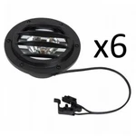 Fusion 29056 Qty 6 Moonrays Metal Well Lights Black Led Low Voltage. Fixed Price $37.99.